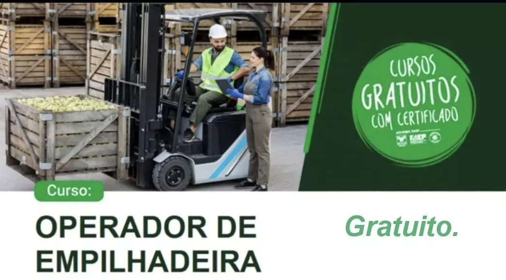 Curso Gratuito de Operador de Empilhadeira Será Realizado em Ivaté